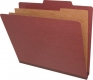Type II Pressboard Classification Folders, 2/5 Right of Center (Top-Tab), Letter Size, 2� Tyvek Expansion, 2 Divider (Box of 40)