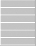 Intaglio Print™ Label Stock, 8” Folder Labels for Laser Printers, (6) 8” X 1.5” Labels Per Sheet - Pkg of 50 Sheets