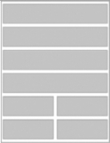 LabelsAnywhere™ Label Stock, 4X4 Folder Labels for Laser Printers, (4) 8” X 1.5” Labels and (4) 4" X 1.5" Labels Per Sheet - Pkg of 50 Sheets