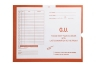 G.U. (Genito-Urinary), Orange #165 - Category Insert Jackets, System I, Open End - 14-1/4" x 17-1/2" (Carton of 250)