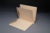 11 Pt. Manila Folders, Full Cut End Tab, Letter Size, 1 Divider Installed (Box of 40)