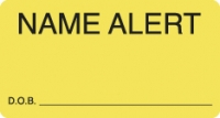 Attention/Alert Labels, NAME ALERT - Fl Chartreuse, 3-1/4" X 1-3/4" (Roll of 250)