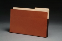 Economy 1/2 Cut Top Tab Expansion Pockets, Tyvek Gussets, Legal Size, 3-1/2" Expansion (Carton of 50)