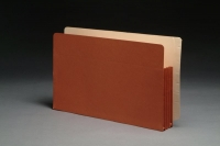 Premium Full End Tab Expansion Pockets, Paper Gussets, Legal Size, 3-1/2" Expansion (Carton of 50)