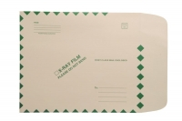 X-Ray Film Mailers, 11 pt Manila, 11" x 13", Green Diamond Border, Ungummed (Carton of 100)