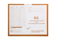 B.E. (Barium Enema), Golden #129 - Category Insert Jackets, System II, Open Top - 14-1/4" x 17-1/2" (Carton of 250)