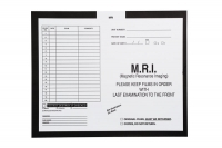 M.R.I., Black - Category Insert Jackets, System II, Open Top - 14-1/4" x 17-1/2" (Carton of 250)