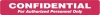 HIPAA Labels, Confidential Authorized Personnel Only - Red, 6.5" X 1" (Roll of 100)