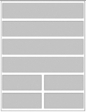 Intaglio Print™ Label Stock, 4X4 Folder Labels for Ink-Jet Printers, (4) 8” X 1.5” Labels and (4) 4" X 1.5" Labels Per Sheet - Pkg of 50 Sheets