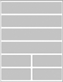 LabelsAnywhere™ Label Stock, 4X4 Folder Labels for Inkjet Printers, (4) 8” X 1.5” Labels and (4) 4" X 1.5" Labels Per Sheet - Pkg of 50 Sheets