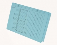 End Tab Patent Tri-Fold folders with print, black ink 2 sides, 3 ear-wings with holes, no fasteners, bottom pocket (box of 25)