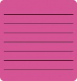 Chart Labels, "Blank" - Fl Pink, 2-1/4" X 2-3/8" (Pkg of 45)