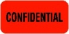 HIPAA Labels, Confidential - Red, 1.5" X .75" (Roll of 250)