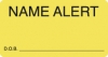 Attention/Alert Labels, NAME ALERT - Fl Chartreuse, 3-1/4" X 1-3/4" (Roll of 250)