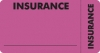 Insurance Labels, INSURANCE - Fl Pink (Wrap-Around), 3-1/4" X 1-3/4" (Roll of 250)