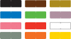 Barkley Compatible Solid Color Labels, Laminated Stock, 1/2" X 1-1/2" Individual Colors - Roll of 500