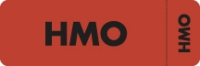 Insurance Labels, HMO - Fl Red (Wrap-around), 3" X 1" (Roll of 250)