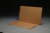 17 pt Brown Kraft Folders, SFI Compatible, Full Cut End Tab, Legal Size, Drop Front, Fastener Pos #1 (Box of 50)