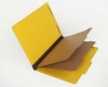 25 Pt. Pressboard Classification Folders, 2/5 Cut ROC Top Tab, Legal Size, 2 Dividers, Yellow (Box of 15)