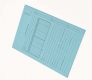 Top Tab Patent Tri-Fold folders with print, black ink 2 sides, 3 ear-wings with holes, no fasteners, bottom pocket (box of 25)