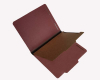 25 Pt. Pressboard Classification Folders, 2/5 Cut ROC Top Tab, Letter Size, 1 Divider, Red (Box of 20)