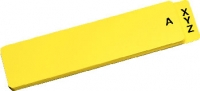 Vinyl Shelf Guides, Alpha A-W, Mc, XYZ, 4" x 14-1/2" (Set of 25)