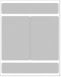LabelsAnywhere™ Label Stock, 2X2 Folder Labels for Laser Printers, (2) 8” X 1.5” Labels and (2) 4" X 6.25" Labels Per Sheet - Pkg of 50 Sheets